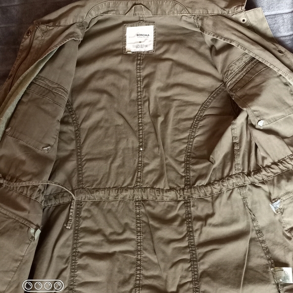 Army Green Zip-up Light Jacket - Picture 12 of 16